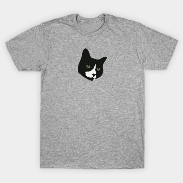 Boots the Tuxedo Cat T-Shirt by KCPetPortraits